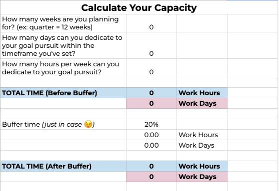 Capacity Calc Spreadsheet Image